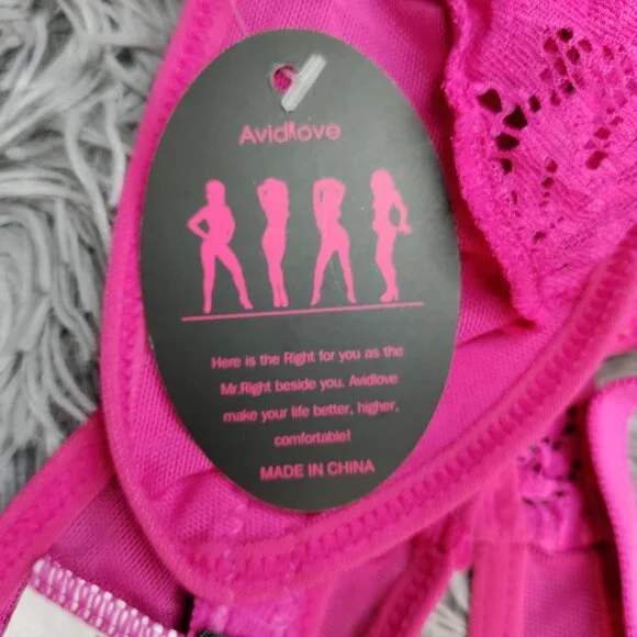 Avidlove Deep V Lingerie Lace Teddy One Piece - Picture 7 of 8